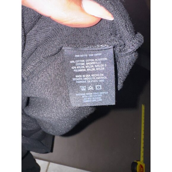 Michael Stars‎ for anthropology women’s long sleeve black shirt size M/L - Picture 6 of 6